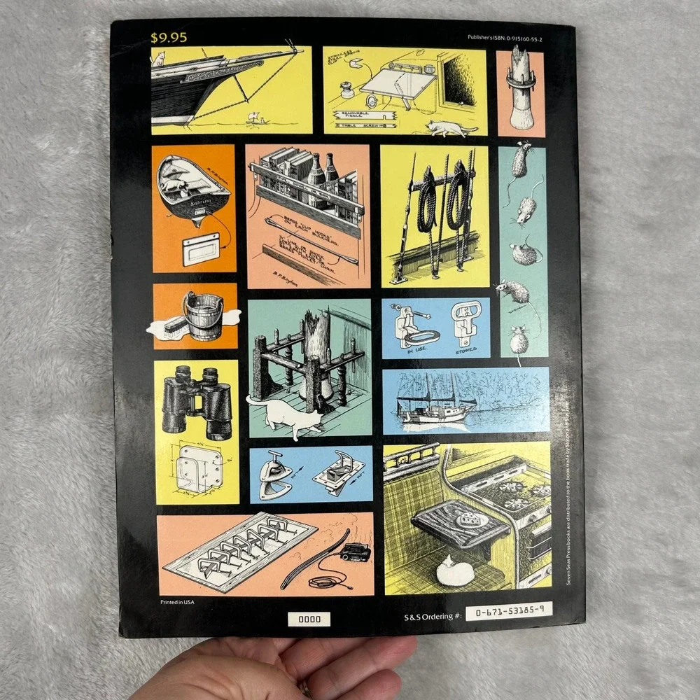 vintage Sailboat do it yourself project book Sailing boat repair knots